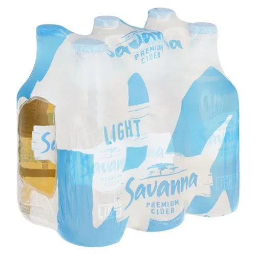 Savanna Light Cider Bottle 330ml - 6 pack.webp