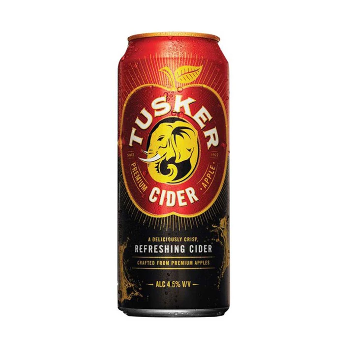 Beer Can Tusker Cider Can 500ml